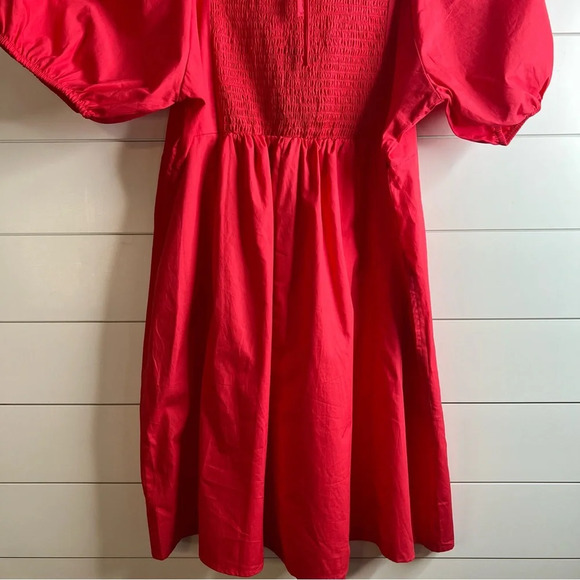 Draper James Ladies Hibiscus Square Neck Puff Sleeve Dress. Size Large. NWT. - Picture 8 of 14